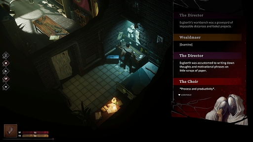 画像ギャラリー No.004のサムネイル画像 / ターン制RPG「Glasshouse」，最新ゲームプレイトレイラーを公開。アパートの住み込み副管理人がハッピーエンドのない殺人事件の謎に挑む