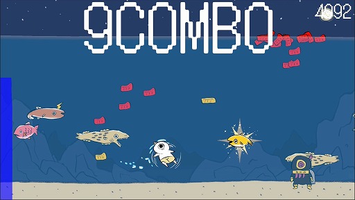 画像ギャラリー No.002のサムネイル画像 / 川尻こだま氏が手掛ける「鬼サザエトリ」がSteamで発売。小さなゴブリンが体をブン回し，海で獲物を獲る“素潜り貝採り2Dアクション”