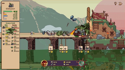 画像ギャラリー No.002のサムネイル画像 / ちまちまかわいいアートと，歯ごたえある難しさ。シンプルなタワーディフェンスローグライト「Open The Gate Just A Little」，体験版を公開