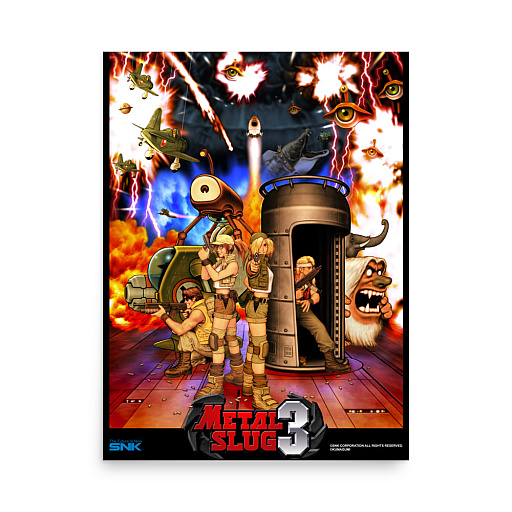 画像ギャラリー No.008のサムネイル画像 / 「メタルスラッグ」30周年記念グッズが海外で発表。復刻ポスターやパーカー，全面クリア時のリザルト画面をデザインしたTシャツといった変わり種も