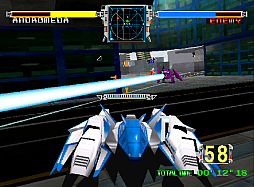 画像ギャラリー No.002のサムネイル画像 / ビークルに乗り込んで敵機との1対1の対戦で勝利を目指す。アーケードアーカイブス版「サイバーコマンド」，4月30日配信