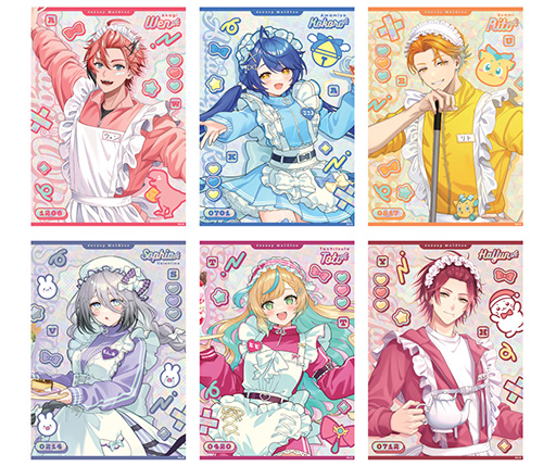 画像ギャラリー No.012のサムネイル画像 / にじさんじ「Jersey Maidtes」グッズが発売。ジャージメイド姿をした6人のライバーが描かれる
