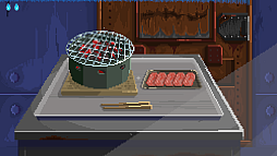 画像ギャラリー No.017のサムネイル画像 / とにかくヤバいお食事のゲーム「満腹脱獄計画」ひときわ個性を放つ独房風ブースで，開発者のじぃーま氏に話を聞いた［TGS2026］