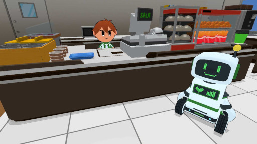 画像ギャラリー No.002のサムネイル画像 / ドタバタアクション「ワンオペ！コンビニ」，PC/Switch向けにリリース。レジや品出し，フライヤー調理など，あらゆる業務を担当する