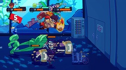画像ギャラリー No.003のサムネイル画像 / レトロなカートゥーン作品にインスパイアされたベルトスクロールACT「熱血乱闘軍団」，Steamでリリース。最大4人のローカル協力プレイに対応