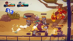 画像ギャラリー No.004のサムネイル画像 / レトロなカートゥーン作品にインスパイアされたベルトスクロールACT「熱血乱闘軍団」，Steamでリリース。最大4人のローカル協力プレイに対応