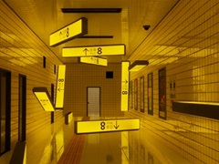 「めっちゃカメレオン」に「8番出口」とのコラボマップが登場。さまざまな異変が起こる通路でカメレオンを見逃すな
