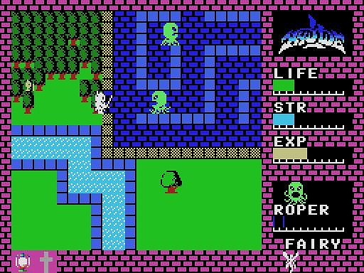 画像ギャラリー No.002のサムネイル画像 / 名作アクションRPG「ハイドライド（MSX・Win11対応版）」プロジェクトEGGで配信開始。セーブ機能や画面切り替えスクロールを搭載