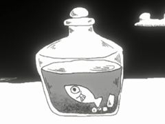 砂漠のなかで出会ったのは，一匹のサカナ。ポイント＆クリック型パズルゲーム「瓶の中のサカナのために」，Steamで無料配信開始