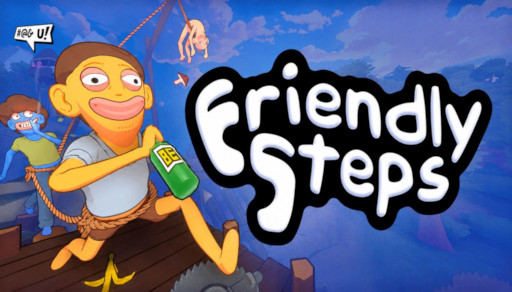 画像ギャラリー No.007のサムネイル画像 / 友情が試される協力型アクション「Friendly Steps」，Steamでリリース。ロープで互いの身体をつなぎ，最大4人の酔っ払いたちが帰宅を目指す