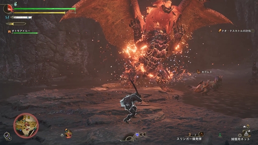 画像ギャラリー No.009のサムネイル画像 / 「モンスターハンターワイルズ：アセンダンス」TGS2026出展バージョンを先行プレイ。新装備「ブーストブレイサー」を駆使し，噴衝鳥アラケータと炎王龍テオ・テスカトルに挑む