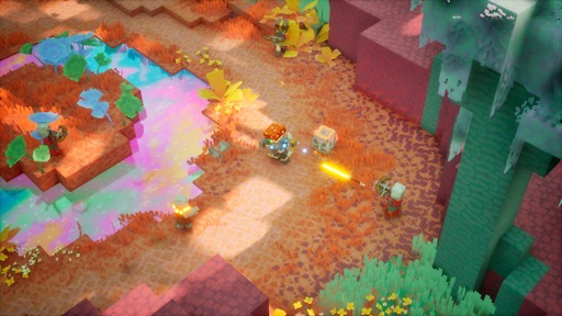 画像ギャラリー No.003のサムネイル画像 / 9月29日発売の「Minecraft Dungeons II」を開発陣と体験。約15年ぶりに登場する新ディメンション「シフト」（Sift）を4人協力プレイで飛び回ってきた
