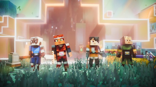 画像ギャラリー No.022のサムネイル画像 / 9月29日発売の「Minecraft Dungeons II」を開発陣と体験。約15年ぶりに登場する新ディメンション「シフト」（Sift）を4人協力プレイで飛び回ってきた