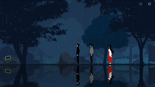 画像ギャラリー No.003のサムネイル画像 / 時空を越える旅を経て，雨に包まれた孤島の真相へ迫っていく。物語重視の2Dアドベンチャー「雨の時の旅」が発表