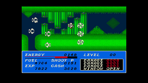 画像ギャラリー No.006のサムネイル画像 / 「EGGコンソール 未来 MSX2」配信開始。空中シューティングと地下格闘アクションを融合させたSFアクションRPG