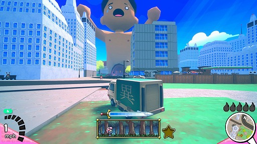 画像ギャラリー No.005のサムネイル画像 / 歩行者をはねて異世界転生させるカオスなアクションゲーム「Truck-kun is Supporting Me from Another World?!」，7月30日にSteamで配信
