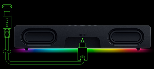 Razer40cmθ륵ɥСLeviathan V2 Xפȯɽ֥եάѥȥǥ