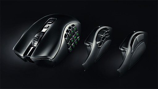 画像ギャラリー No.002のサムネイル画像 / Razer，左サイドパネルを交換できる多ボタンマウス「Naga V2 Pro」を11月18日国内発売。ノートPC「Blade 14」のピンクモデルも登場