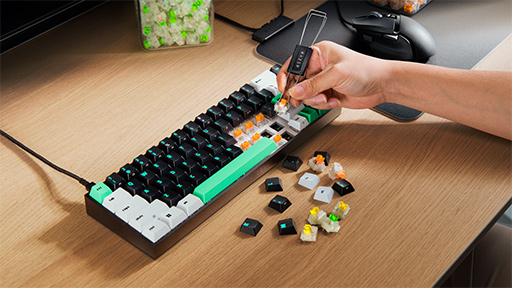 画像ギャラリー No.002のサムネイル画像 / Razerからキースイッチを交換できるメカニカルキーボード「Reclusa X Mini 65％」が発売に