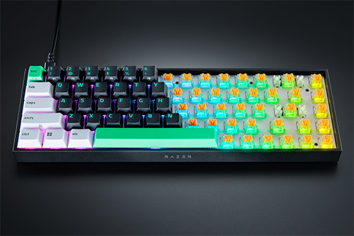 画像ギャラリー No.004のサムネイル画像 / Razerからキースイッチを交換できるメカニカルキーボード「Reclusa X Mini 65％」が発売に