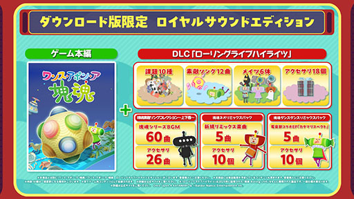 画像ギャラリー No.007のサムネイル画像 / Switch2版「ワンス・アポン・ア・塊魂」,10月8日に発売。新たな有料DLC「ローリングライブハイライツ」も同時リリース