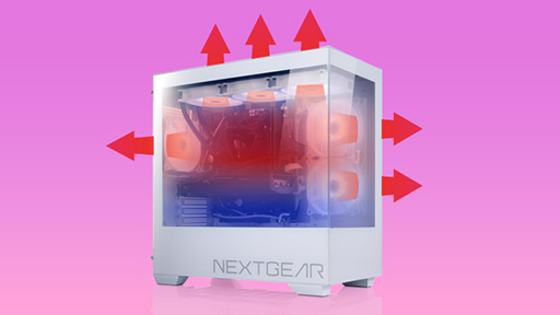 画像ギャラリー No.007のサムネイル画像 / ボタンひとつでPCの中身を魅せる,隠せる「クリアシフト」搭載ゲームPCがNEXTGEARから登場