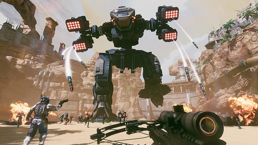 画像ギャラリー No.001のサムネイル画像 / 砂漠の惑星で機械の軍勢と戦う4人協力FPS「Ironsand」，8月21日にリリース。序盤を体験できるデモ版も配信中