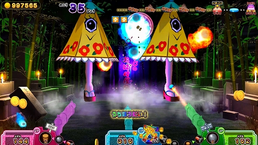 画像ギャラリー No.005のサムネイル画像 / ゲームセンターの人気射的ゲームをSwitch2で楽しめる。「もしかして？おばけの射的屋 for Nintendo Switch 2」，本日発売