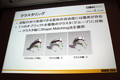 CEDEC 2011ϥꥳ󥹥Ҳ𤹤륲̤衣巿ɽѡShape MatchingפȤ