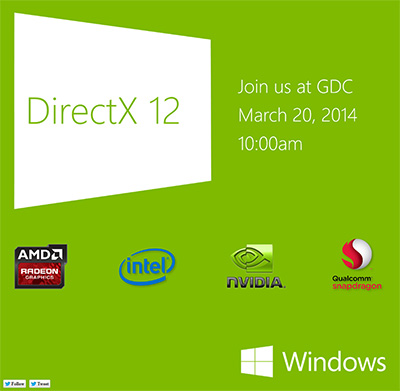 MicrosoftDirectX 12פΥƥڡGDC 2014ȯɽ