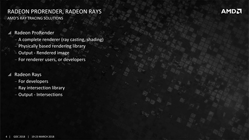  No.007Υͥ / GDC 2018ʤ3DGEDirectX RaytracingRTXOptixProRenderRadeon Raysȥ쥤ȥ餱ɤξ򤹤äꤵƤߤ