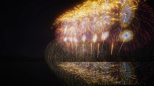 画像ギャラリー No.008のサムネイル画像 / 花火大会制作シミュレーション「BURST NOIR - Fireworks Simulator」，9月初旬にSteamで発売。タイムライン上で花火を自由に配置