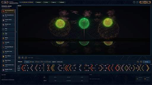 画像ギャラリー No.009のサムネイル画像 / 花火大会制作シミュレーション「BURST NOIR - Fireworks Simulator」，9月初旬にSteamで発売。タイムライン上で花火を自由に配置