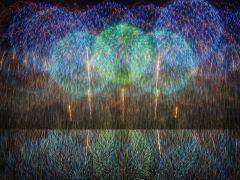 さまざまな花火を組み合わせ，ショーを完成させていく。花火演出SLG「BURST NOIR - Fireworks Simulator」，Steamで配信開始