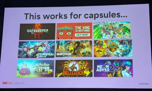 画像ギャラリー No.005のサムネイル画像 / どうすれば自分のゲームを見つけてもらえるのか。Steamラボを立ち上げたIchiro Lambe氏が，一極集中の時代を生き抜く所作を伝授する［GDC 2026］