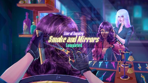 画像ギャラリー No.002のサムネイル画像 / 「The Midnight Barber」では，真夜中の理髪店で怪異の髪を整える。「深夜食堂」や「コーヒートーク」に通じるチルで奥深いナラティブADV［gamescom］
