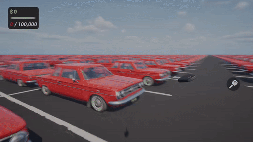 画像ギャラリー No.007のサムネイル画像 / 「え…車どこだっけ？」　自分の車とまったく同じ車が9万9999台ある駐車場で，マイカーを探し出していく。探し物シム「Where Did I Park?」発表