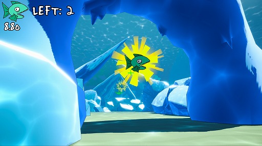 画像ギャラリー No.001のサムネイル画像 / 銛を投げて魚をゲット！ 魚の力で海を爆走！ ムッキムキの腕が光る釣り×パルクールFPS「fresh fish」，Steamページを公開