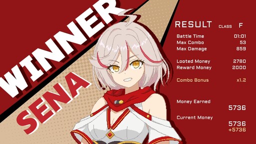 画像ギャラリー No.004のサムネイル画像 / 10億の借金を背負った少女が闘技場で戦う「焔金のヴァルキリー」，Steamストアページを公開。東京ゲームダンジョン14で試遊出展を予定