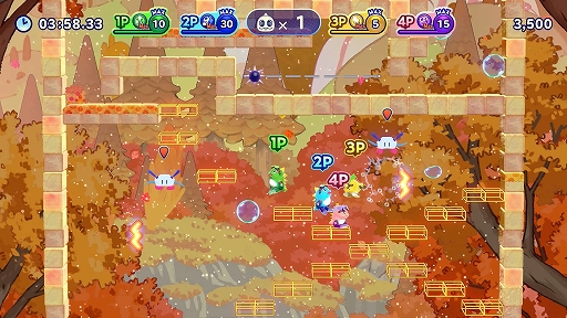 画像ギャラリー No.003のサムネイル画像 / 「バブルボブル 4 フレンズ Nintendo Switch 2 Edition + スタードロップマウンテン」，2027年2月25日発売。縦スクロールの新ステージを追加