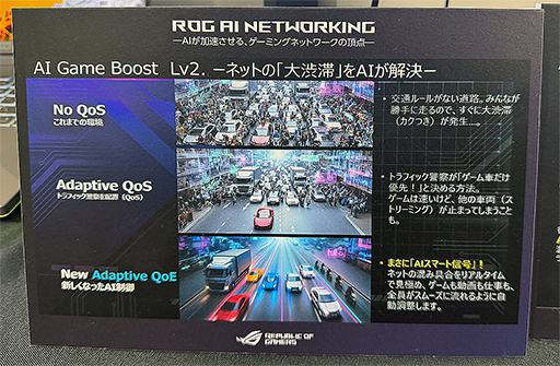 画像ギャラリー No.007のサムネイル画像 / ルーターにもAIを搭載。Wi-Fi 7対応のゲーマー向け新型ルーターをASUSが披露