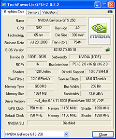 #009Υͥ/GeForce GTS 250פõӥ塼Ǻܡ9800 GTXܤȤۤȤƱꤵ줿ʤ