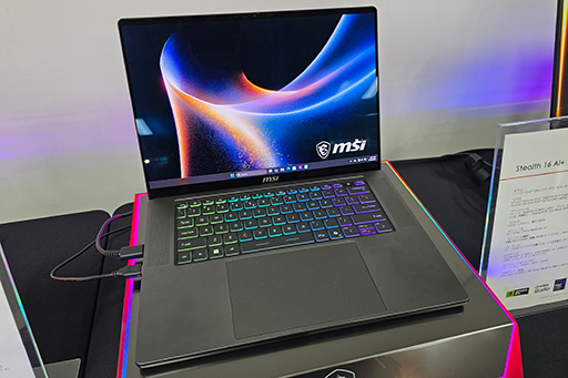画像ギャラリー No.004のサムネイル画像 / 最新CPU「Core Ultra 200HX Plus」搭載モデルなど，MSIが2026年の最新ノートPCを発表