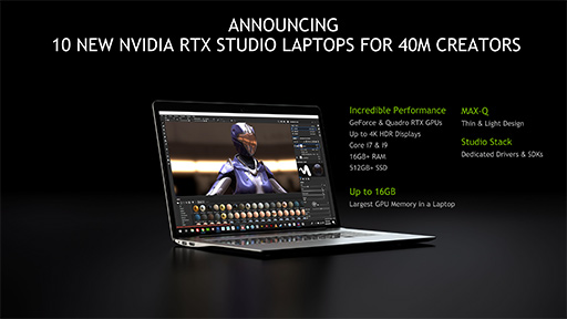 NVIDIAΥꥨץRTX StudioǧѤߥΡPC˿10郎ä