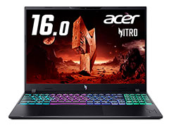 GeForce RTX 50＆Core Ultra 7 355搭載の16型ゲームノートPC「Nitro V 16 AI」がAcerから発売に