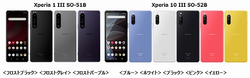 NTTɥ⡤Xperia 1 IIIפȡXperia 10 IIIפ6ܰʹߤȯ