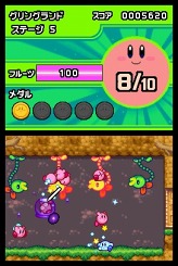 画像ギャラリー No.008のサムネイル画像 / 「あつめて!カービィ」,8月4日に発売決定。タッチペンで最大10人のカービィを操り,ゴールを目指そう