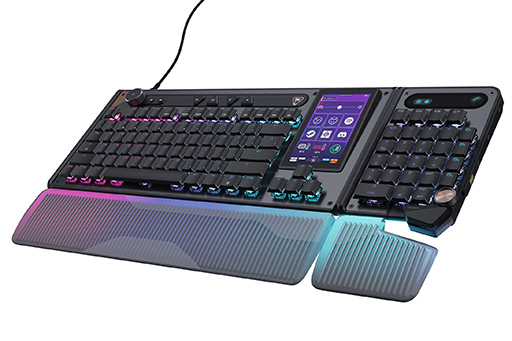 画像ギャラリー No.002のサムネイル画像 / 4.3インチタッチパネルが付いた10キーレスゲーミングキーボード「Command Series KB7」が7月上旬に発売