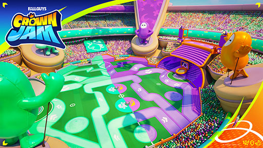 画像ギャラリー No.002のサムネイル画像 / 「フォートナイト」，Fall Guysとコラボした新モード「Fall Guys Crown Jam」を1月23日から期間限定で配信。3対3のカオスが入り混じるチーム戦