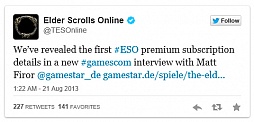 gamescomϡThe Elder Scrolls OnlineפϷƳءZenimax Online Mediaȯɽ